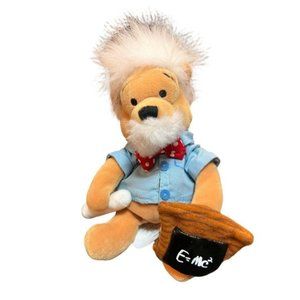 Disney Stuffed Animal with Red Bow and Blue Shirt